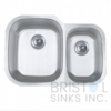 B802 UNDERMOUNT STAINLESS STEEL DOUBLE BOWL KITCHEN SINK